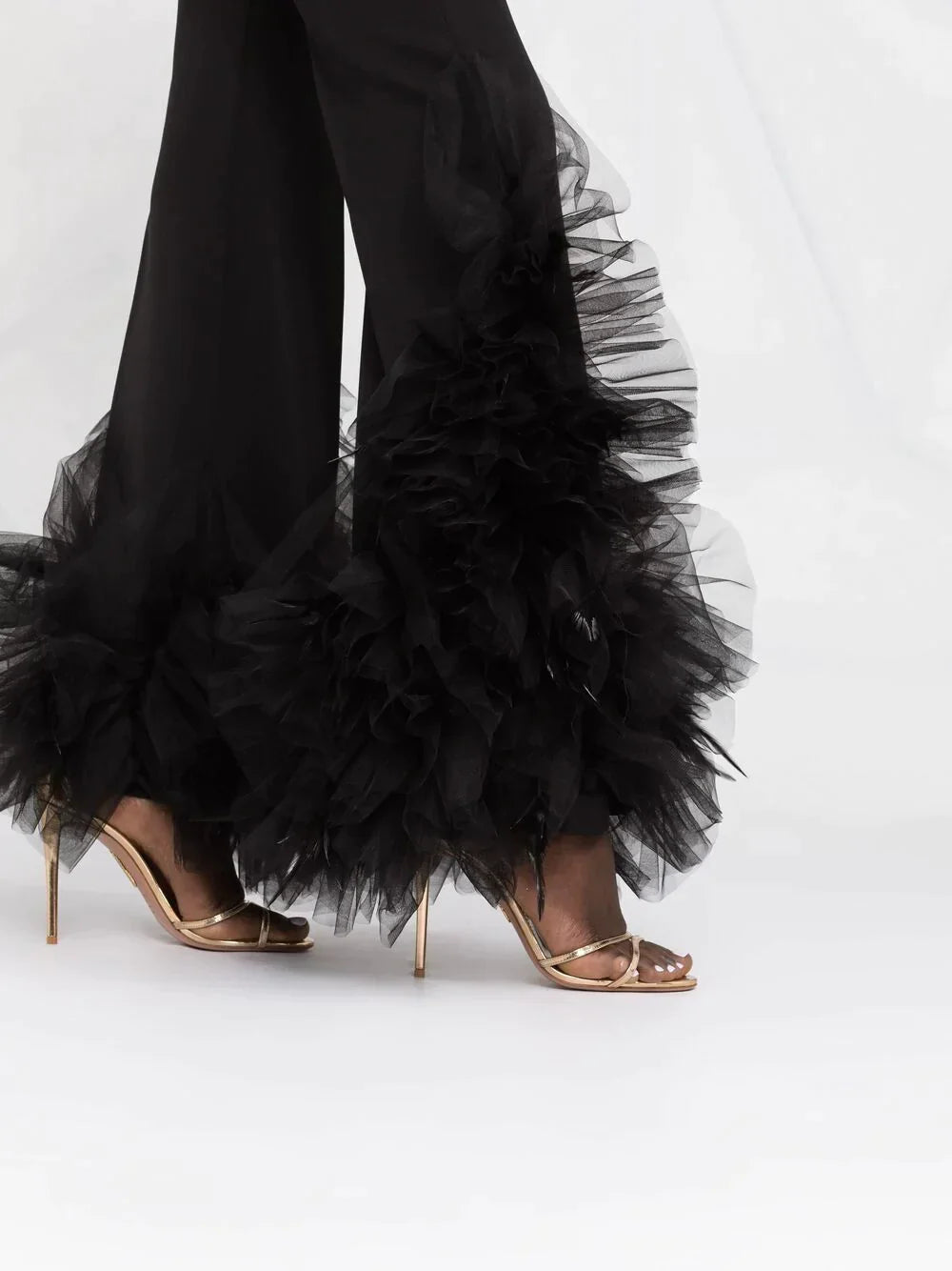 BLACK TULLE PANTS
