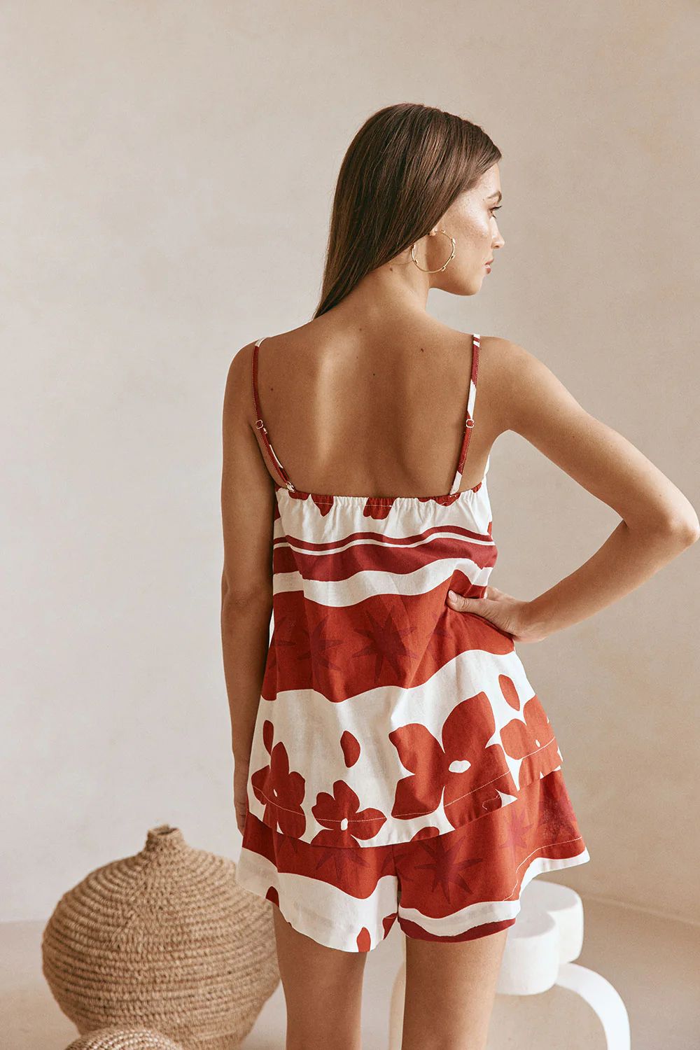 MAROON SPAGHETTI SET