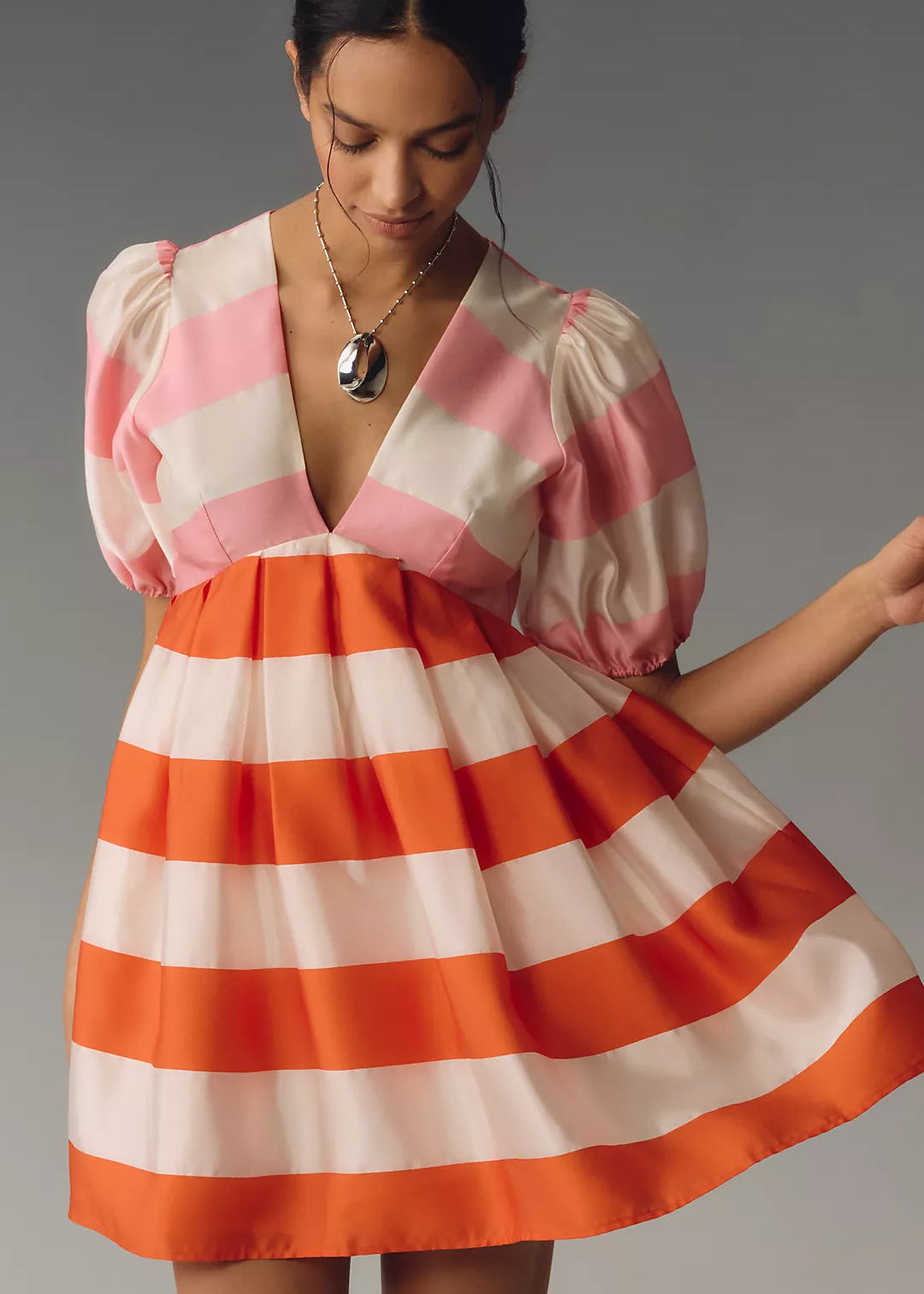 STRIPED MINI DRESS