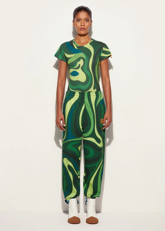 GREEN  JOGGER-TEE SET