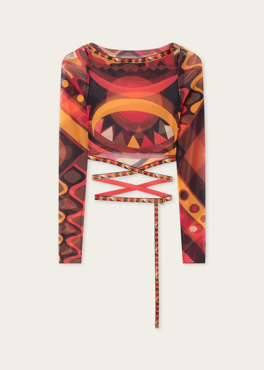 SUN SIAM TIE TOP