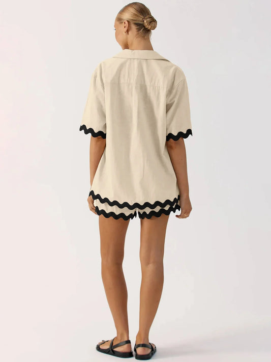 SCALLOPED ATLANTA IVORY SET