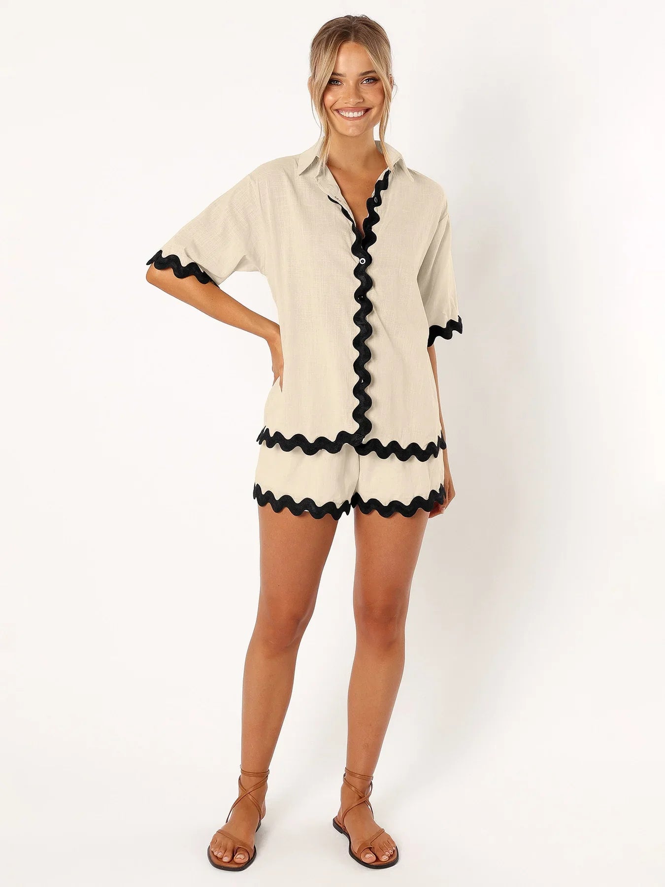 SCALLOPED ATLANTA IVORY SET