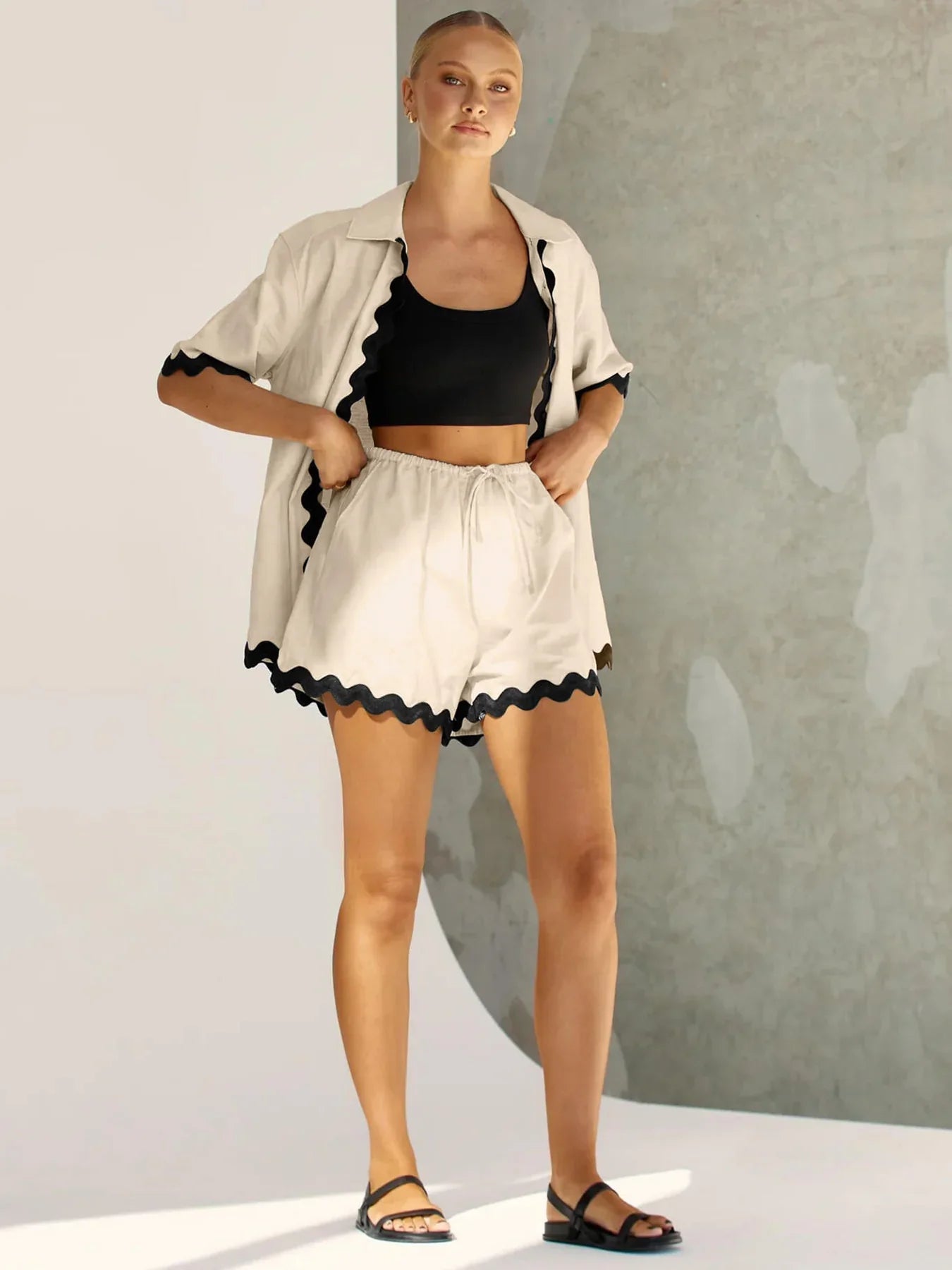 SCALLOPED ATLANTA IVORY SET