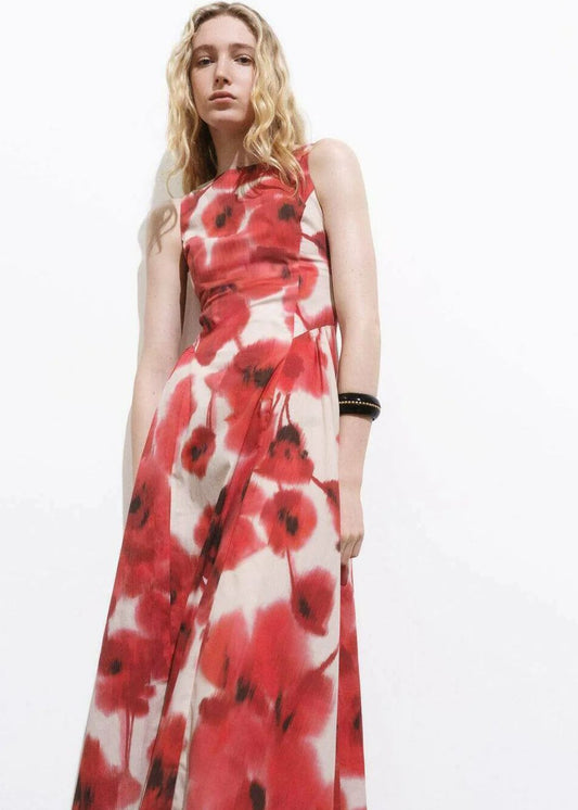 HIBISCUS SCARLET DRESS