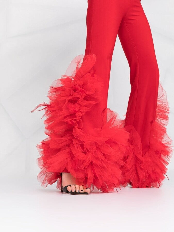 RED TULLE PANTS